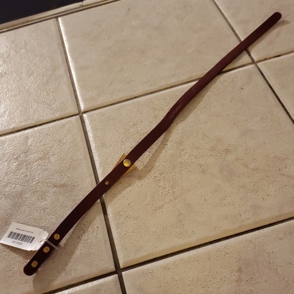 Lulu Avenue Marsala Leather Double Wrap Red NWT - Picture 5 of 8